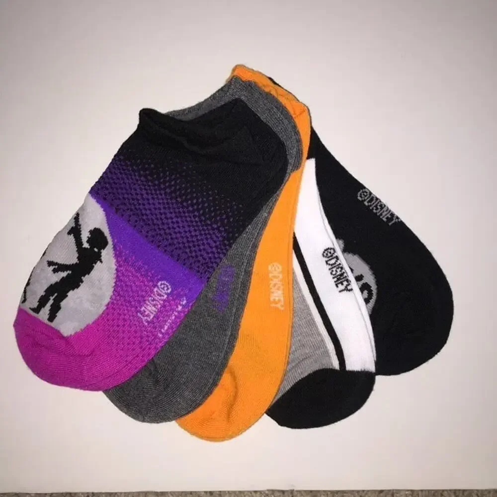 5 PAIR HOCUS POCUS HALLOWEEN NO SHOW SOCKS NEW